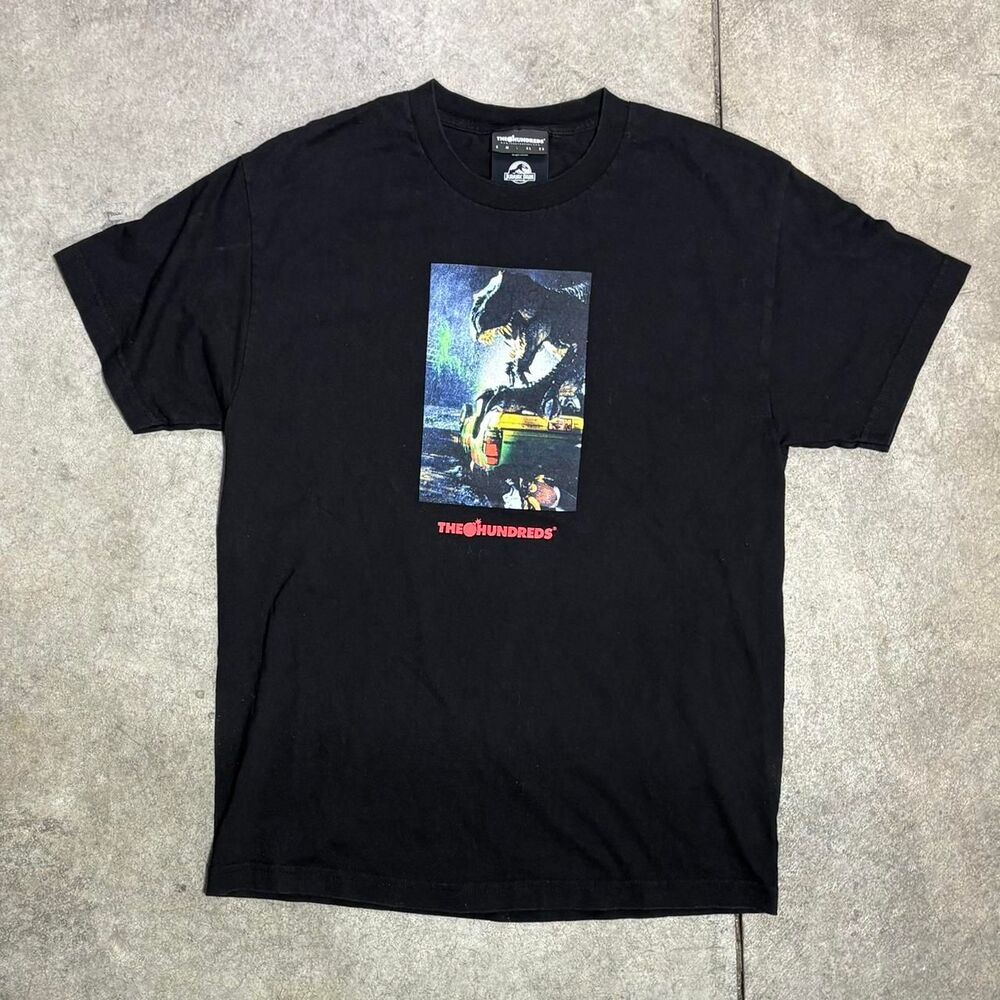 The-hundreds Men's Black and Red T-shirt
